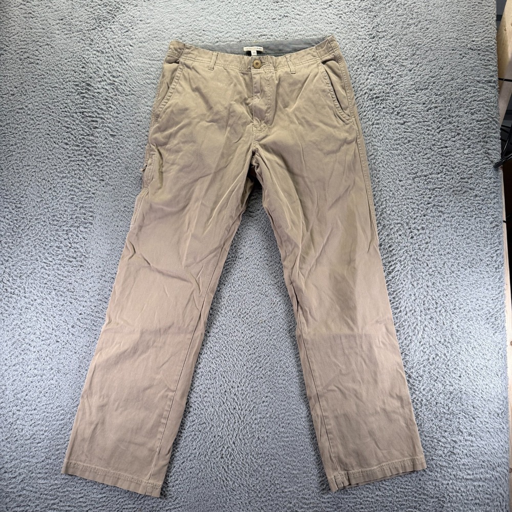 Carbon 2 Cobalt Pant Mens 33x31 Beige Cotton Corduroy Chino Straight Leg Stretch